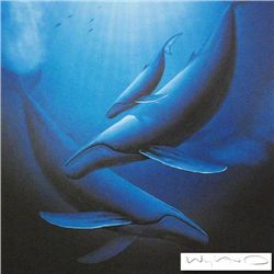 "Wyland, original lithograph. ""Art of Saving Whales"". Signed and numbered, 423/450. 1989. 24""x18"