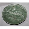 Image 1 : "Hand Carved Hennan Jade Bowl with goldfish etching. 14""