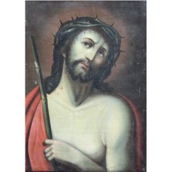 "Original oil on canvas, ""Passion of Christ"" from Salzburg, Austria. Circa late 1700's,23""x16"