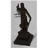 Image 1 : "Bronze ""Blind Justice"" on marble base. Foundry stamped. 13""x5""