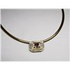 Image 1 : Burmese Ruby and Diamond Pendant with 14Kt Omega Chain. Retails $ 8,950