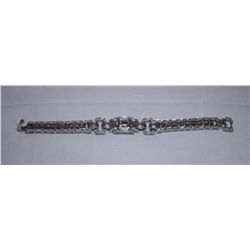 18kt White gold Cartier Style Bracelet, with 5.02CT Diamonds. Retails $18,950