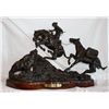 Image 1 : "Vic Riesau A Grizzly Encounter"" Original Bronze Sculpture. 4/10, 1978. 18""x32"" on base. "