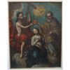 Image 1 : CIRCA 1800'S ORIGINAL OIL ON CANVAS FROM CUZCO, PERU 26T