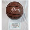 Image 1 : BASKETBALL HAND SIGNED BY MIAMI HEAT PLAYERS: LEBRON JAMES, DWYANNE WADE & CHRIS BOSH
