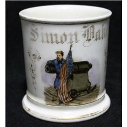 Occupational Shaving Mug=Naval Cannon/ Artillery