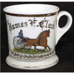 Occupational Shaving Mug=Horse Drawn Cart