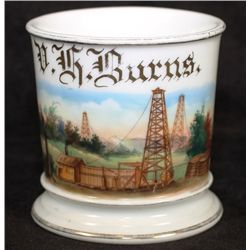 Occupational Shaving Mug=Oil Derricks