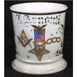 Fraternal Shaving Mug=Triple Fraternal