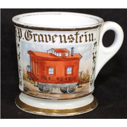 Occupational Shaving Mug=Railroad Caboose Operator