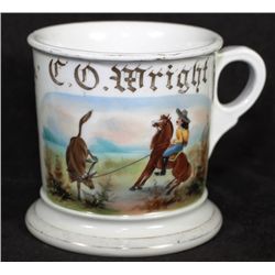 Occupational Shaving Mug= Cowboy