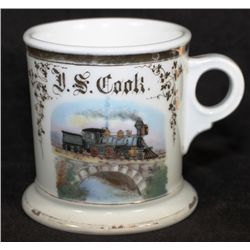 Occupational Shaving Mug= RR Train Bridge Builder