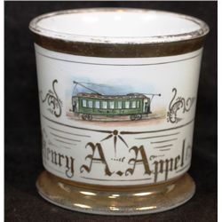 Occupational Shaving Mug= Trolley Car