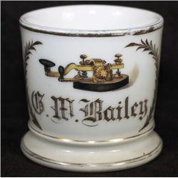 Occupational Shaving Mug= Telegraph Operator