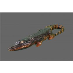 Wood Carved Alligator, Native American   (Size:  See