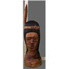Image 10 : Native American wood carving of Warrior   (Size:  See