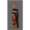 Image 3 : Native American wood carving of Warrior   (Size:  See