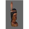 Image 8 : Native American wood carving of Warrior   (Size:  See