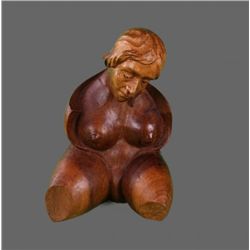 Unique wooden carving of a woman.   (Size:  See Last