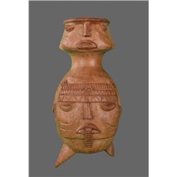 Early 1900's Wood Carving Pre-Columbian Style Figure