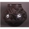 Image 1 : Carmelita Dunlap Very Large Black on Black Pottery,