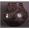 Image 2 : Carmelita Dunlap Very Large Black on Black Pottery,
