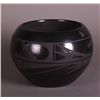 Image 3 : Carmelita Dunlap Medium Black on Black Pottery, signed.