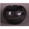 Image 4 : Carmelita Dunlap Medium Black on Black Pottery, signed.