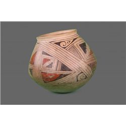 Southwest Polychrome Olla Medium Pottery with round