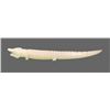 Image 2 : Ivory tusk carved alligator   (Size:  See Last Photo