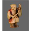 Image 2 : 19th Century Ivory Netsuke, Man with Gong   (Size:  See