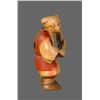 Image 3 : 19th Century Ivory Netsuke, Man with Gong   (Size:  See