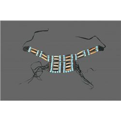 Antique Beaded Necklace, Native American (Blue)