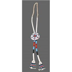 Beaded Necklace Broche, Native American   (Size:  See