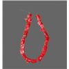 Image 1 : Red Coral Necklace, comprised of natural coral beads of