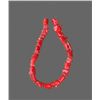 Image 2 : Red Coral Necklace, comprised of natural coral beads of