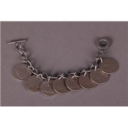 Buffalo Nickel Bracelet.  With C.O.A. signed by Chief