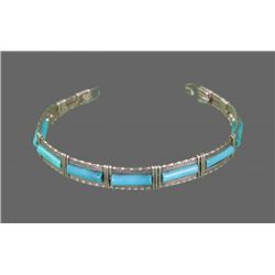 Silver and Turquoise Bracelet   (Size:  See Last Photo