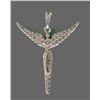 Image 2 : Silver and Turquoise Angel Pendant (Stamped 925)