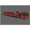 Image 1 : Turtle Catlinite Stone Pipe, Native American   (Size: