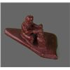 Image 3 : S. Tooni Red Stone Carving, Native American   (Size: