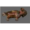 Image 8 : Antique Elephant Solid Bronze Figure   (Size:  See Last