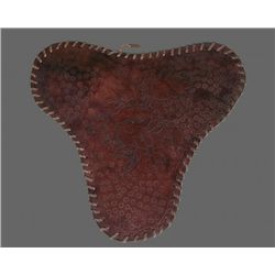 Antique Leather Horse Saddle with design engraved.