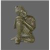 Image 1 : Cast Iron Statue from India with Green Patina   (Size: