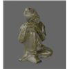 Image 2 : Cast Iron Statue from India with Green Patina   (Size: