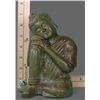 Image 9 : Cast Iron Statue from India with Green Patina   (Size:
