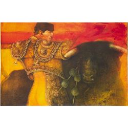 Fernando Gallardo, (Peruvian 20th Century), "Toreando