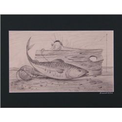 Paul Riba (1912-1977) "Big Fish"