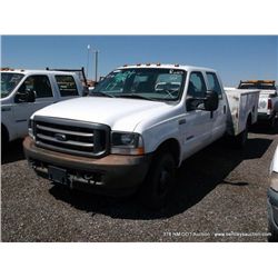 2002 Ford F350 1 Ton Pickup, 4WD, 280,854 Miles VIN:1FDWW37F02EC02438, Pickup, 4WD, 7.3L V8 OHV 16V 
