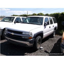 2002 Chevrolet Suburban, 237,999 Miles VIN:3GNGC26U62G243412, SUV, RWD, V8, 6.0L TITLE # 132211GSD98